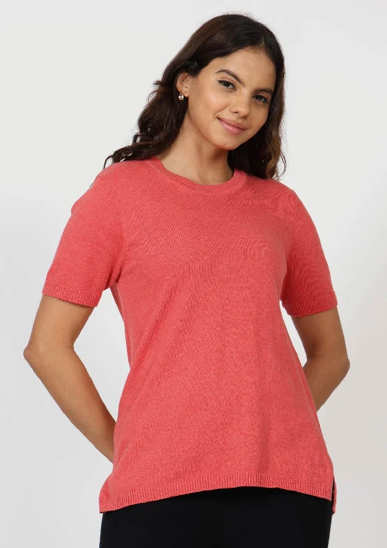 Breathable Yoga Tops for Active Wear -At-Ease Cotton Knit Top