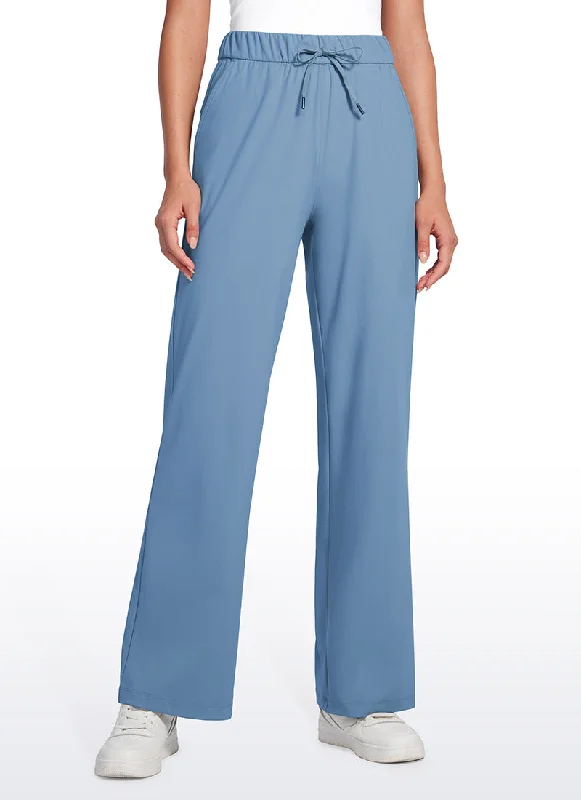 Premium Yoga Shorts for Flexibility -Stretch Casual Pockets Pants 30.5”