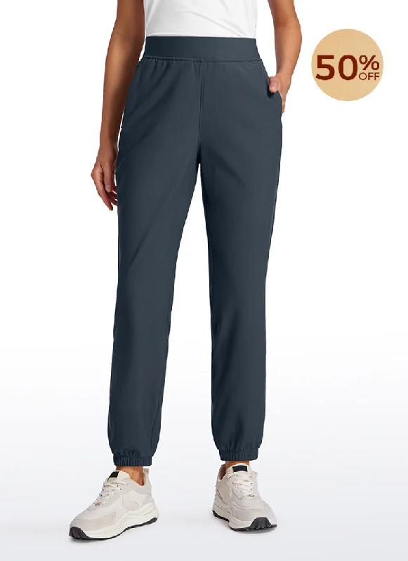 Breathable Yoga Shorts for Performance -Fleece Lined High Waisted Joggers 28"
