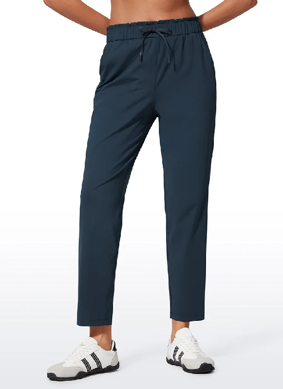 Yoga Shorts for Movement and Flexibility -Stretch Drawstring High Waist 7/8 Pants with Pockets 27'' Yoga Shorts for Movement and Flexibility -Stretch Drawstring High Waist 7/8 Pants with Pockets 27''