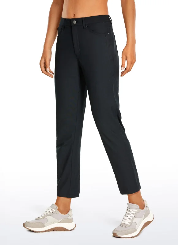 Breathable Yoga Shorts for Women -All-day Comfy 5-Pocket Pants 27"