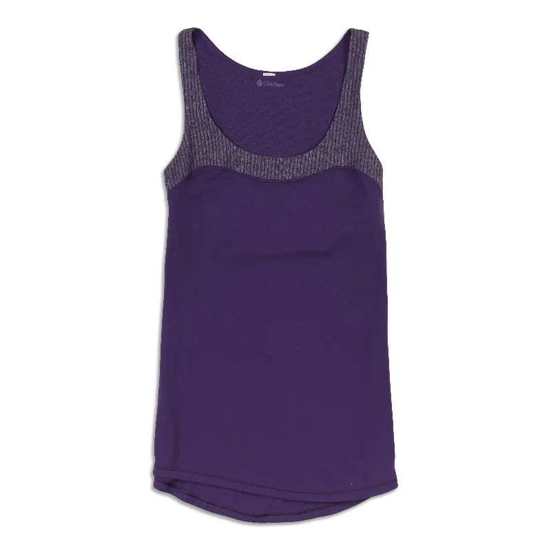 Yoga Tops for High-Impact Workouts -Run First Base Tank Top - Resale