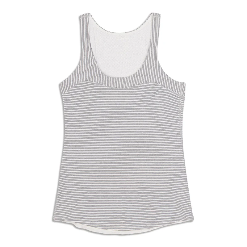 Women's Yoga Tops with Adjustable Fit -Run First Base Tank Top - Resale