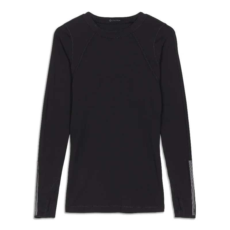 Yoga Tops for Flexibility in Yoga Class -Run Layer Me Long Sleeve Shirt - Resale