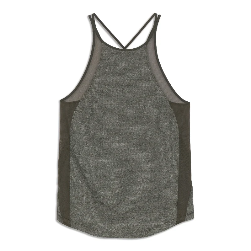 Printed Yoga Tops for Women -Run Off Route Tank Top - Resale