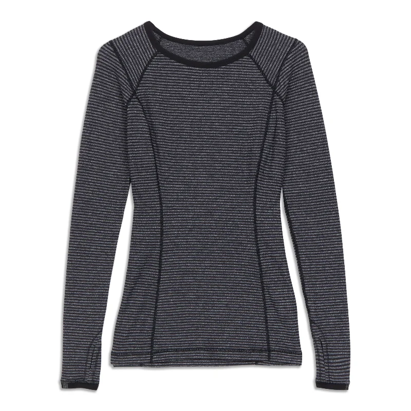 Yoga Tops for Mobility and Flexibility -Run Turn Around Long Sleeve Shirt - Resale
