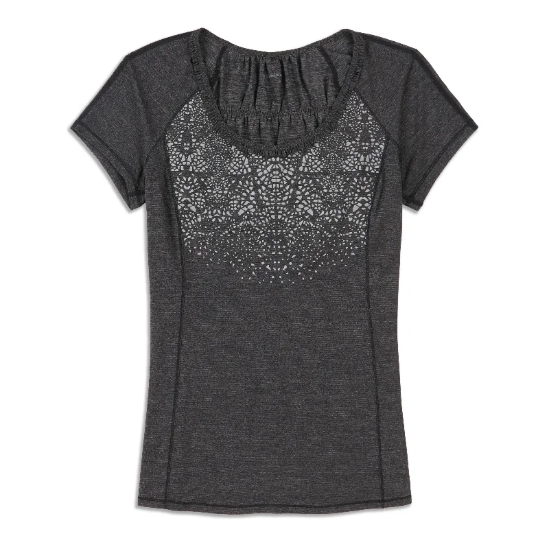 High Neck Yoga Tops for Comfort -Run Wild Short Sleeve Shirt - Resale