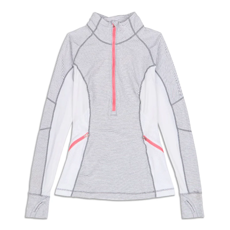 Yoga Tops with Built-In Bras -Run Wild Zip Long Sleeve Shirt - Resale