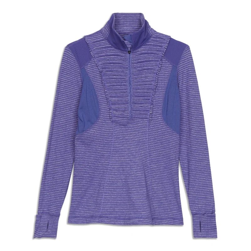 Yoga Tops with Mesh for Increased Comfort -Run Your Heart Out Pullover - Resale
