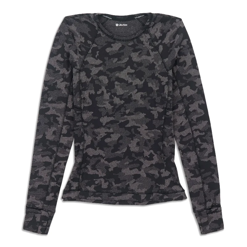 Yoga Tops with Breathable Mesh -Runderful Long Sleeve Shirt - Resale