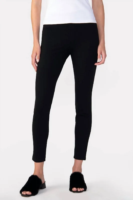 Yoga Shorts for Better Flexibility -Runway Legging In Black