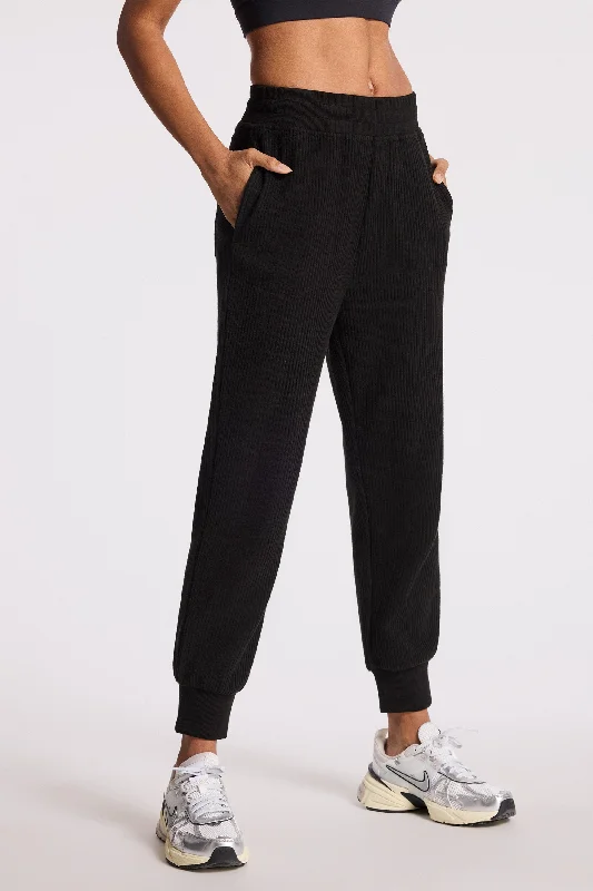 Yoga Pants for Deep Stretching -Russell Sweatpants - Black