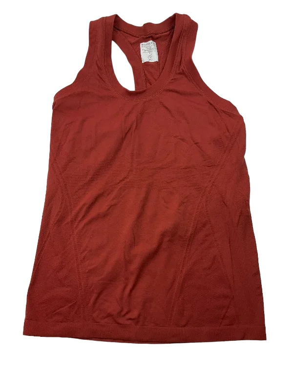 Stylish Yoga Tops for Women’s Fitness -Rust Athletic Tank Top Athleta, Size S