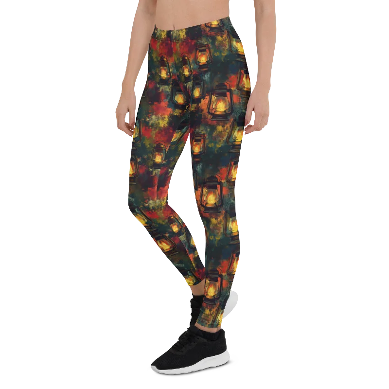 High-Waisted Yoga Pants for Better Posture -Rustic Lantern Leggings