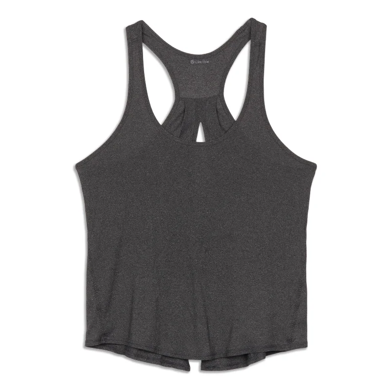 Fitted Yoga Tops with Support -Salute The Sun Tank Top - Resale