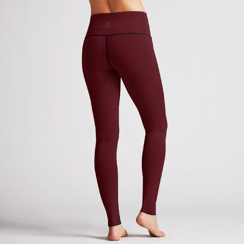 Comfortable Yoga Pants for Long Poses -Solid Sandalwood High Waist Reversible Leggings Comfortable Yoga Pants for Long Poses -Solid Sandalwood High Waist Reversible Leggings