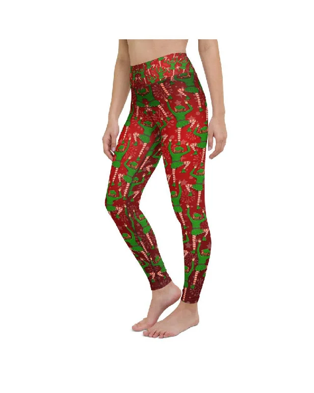 Full-Length Yoga Pants for Every Workout -Santa's Elves Yoga Pants