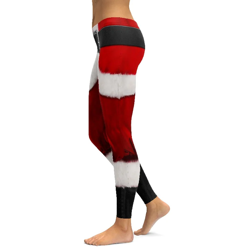 Yoga Pants for Outdoor Workouts -Santa's Pants Leggings