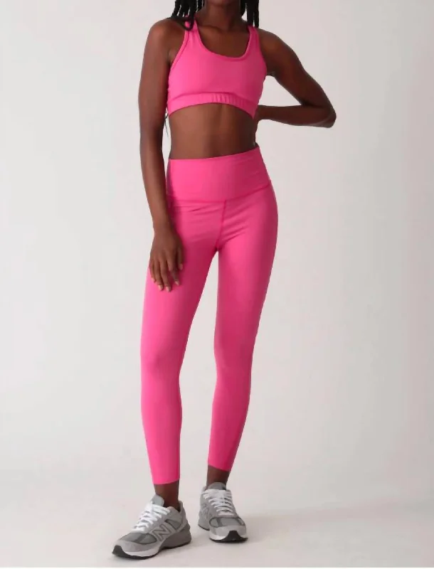 Yoga Shorts for Better Movement -Saturn Legging In Paradise Pink