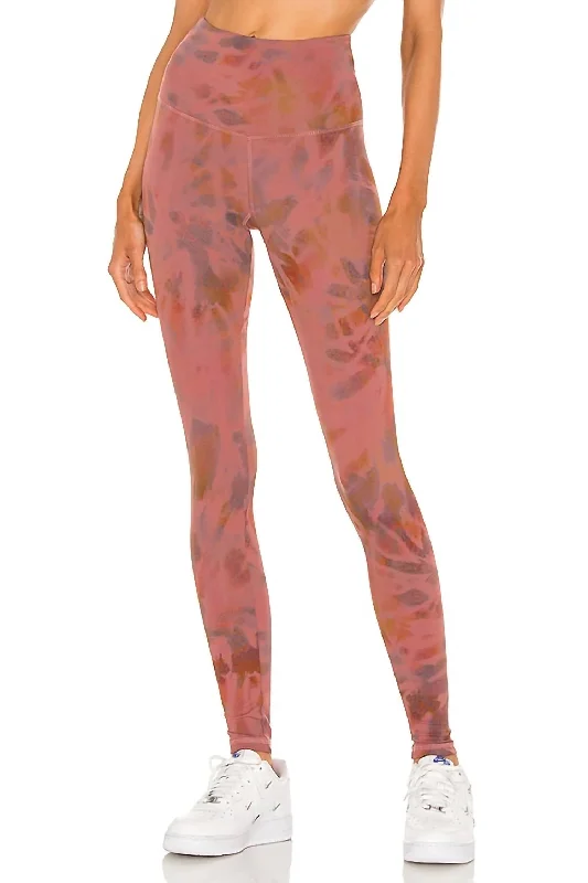Yoga Shorts for Maximum Comfort -Scarlett Ankle In Passion Tie Dye