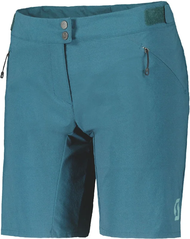 Yoga Shorts for Smooth Movement -Scott Endurance Loose Fit Padded Womens Cycling Shorts - Blue Yoga Shorts for Smooth Movement -Scott Endurance Loose Fit Padded Womens Cycling Shorts - Blue