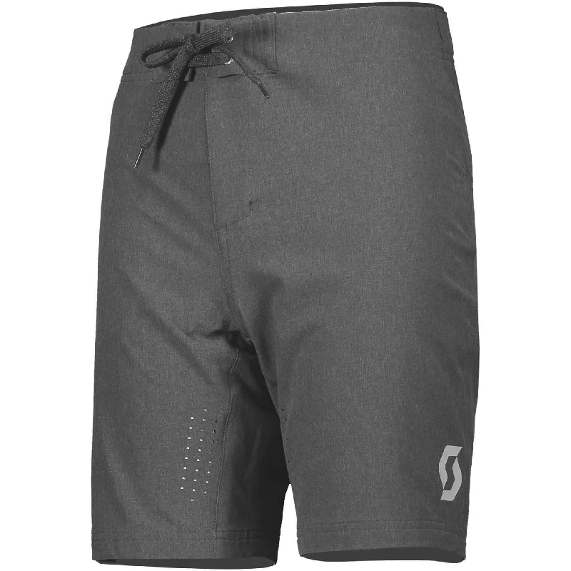 Yoga Shorts for Strength Training and Fitness -Scott Trail 20 Loose Fit Junior Cycling Shorts - Grey Yoga Shorts for Strength Training and Fitness -Scott Trail 20 Loose Fit Junior Cycling Shorts - Grey