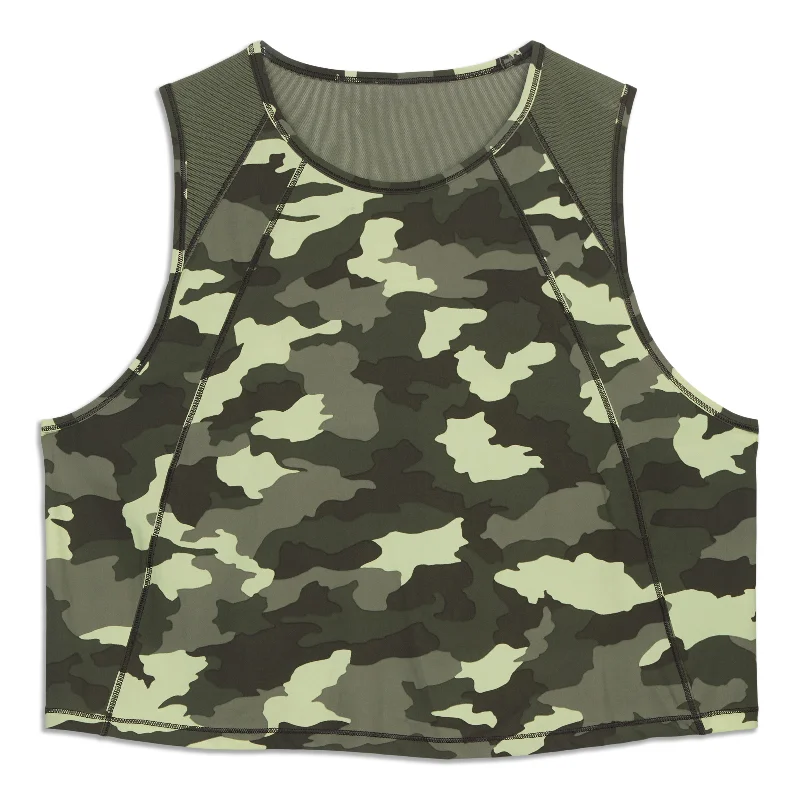 Stylish Yoga Tops for Studio and Gym -Sculpt Cropped Tank Top - Resale