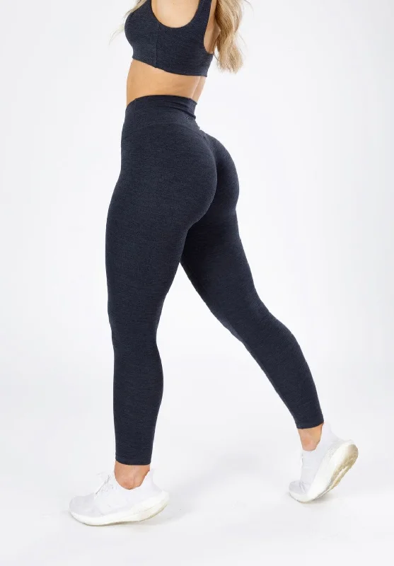 Yoga Pants with a Wide Waistband -Reluna Spacedye Original Sculptseam™ Legging Black Static Yoga Pants with a Wide Waistband -Reluna Spacedye Original Sculptseam™ Legging Black Static