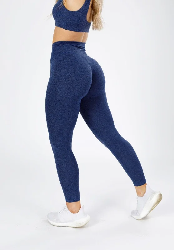 Premium Quality Yoga Pants for All Practices -Reluna Spacedye Original Sculptseam™ Legging Navy Static