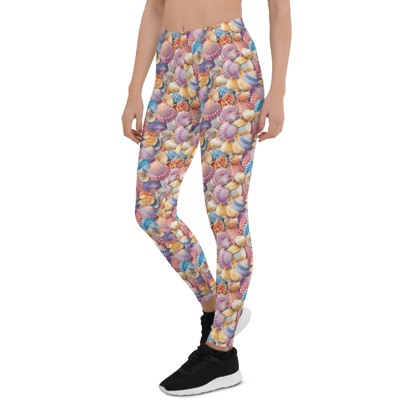 Workout Yoga Pants -Sea Shell Leggings
