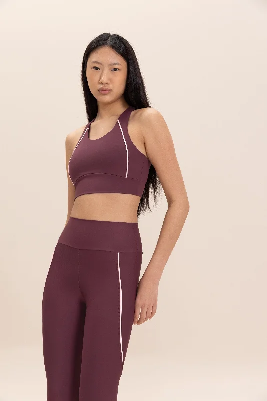 Yoga Bar with Protein and Carbs -Sense Pro® Racerback Piping Sports Bra