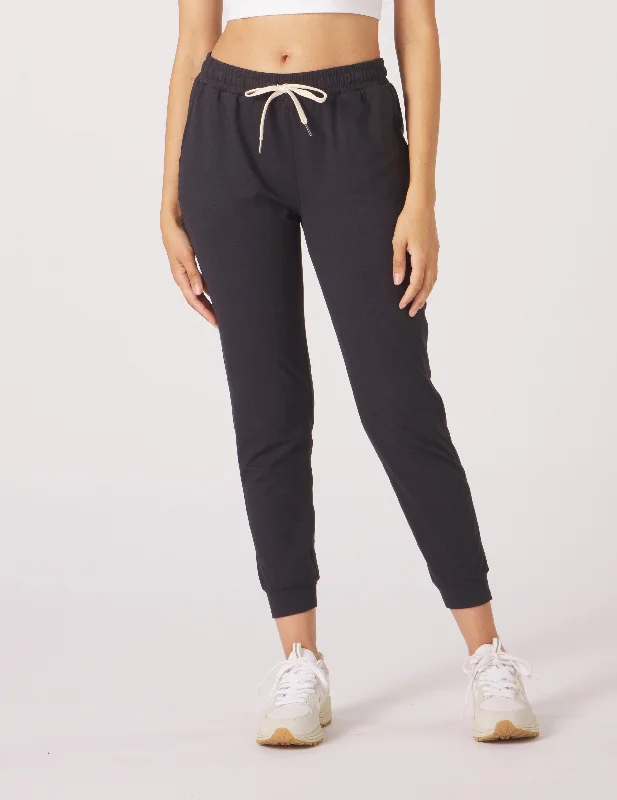 Yoga Pants for Better Stretch -Serene Jogger: Black Marble