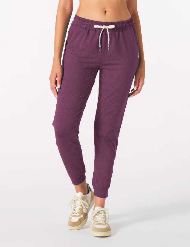 Yoga Pants for Deep Flexibility -Serene Jogger: Mulberry Marble