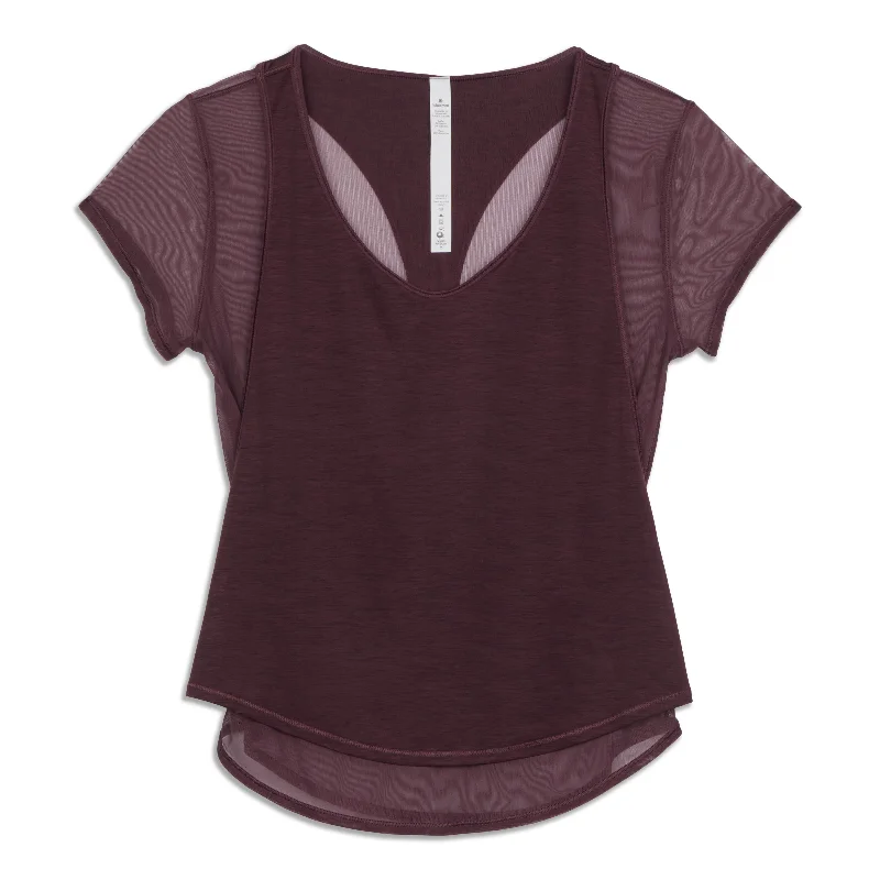 Women's Yoga Tops with Extra Flexibility -Set The Course Short Sleeve Shirt - Resale