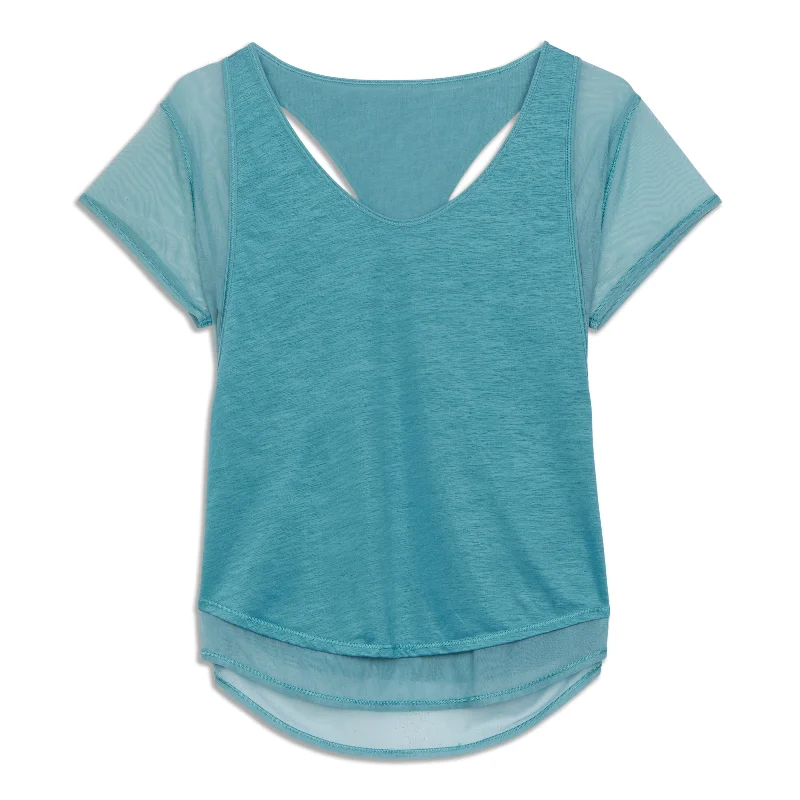 Yoga Tops for Low-Impact Yoga Sessions -Set The Course Short Sleeve Shirt - Resale