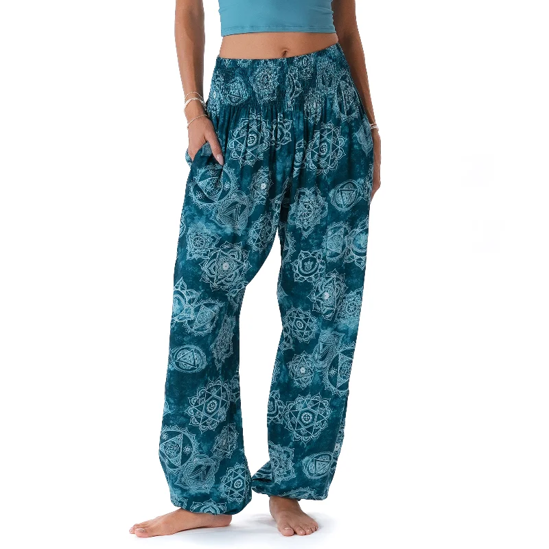 Yoga Pants for Smooth Movement -Seven Chakras Harem Pants
