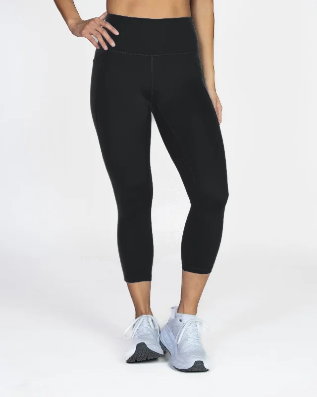 Yoga Pants for Better Mobility -Skin Shakti Capris - Black
