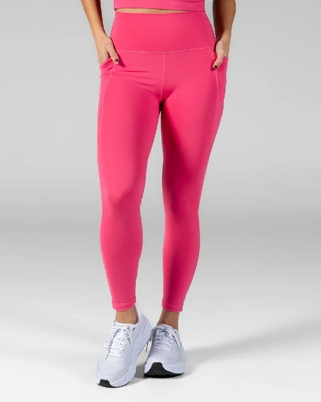 Yoga Pants for Balanced Practice -Shakti Leggings (25 in. inseam) - Hibiscus