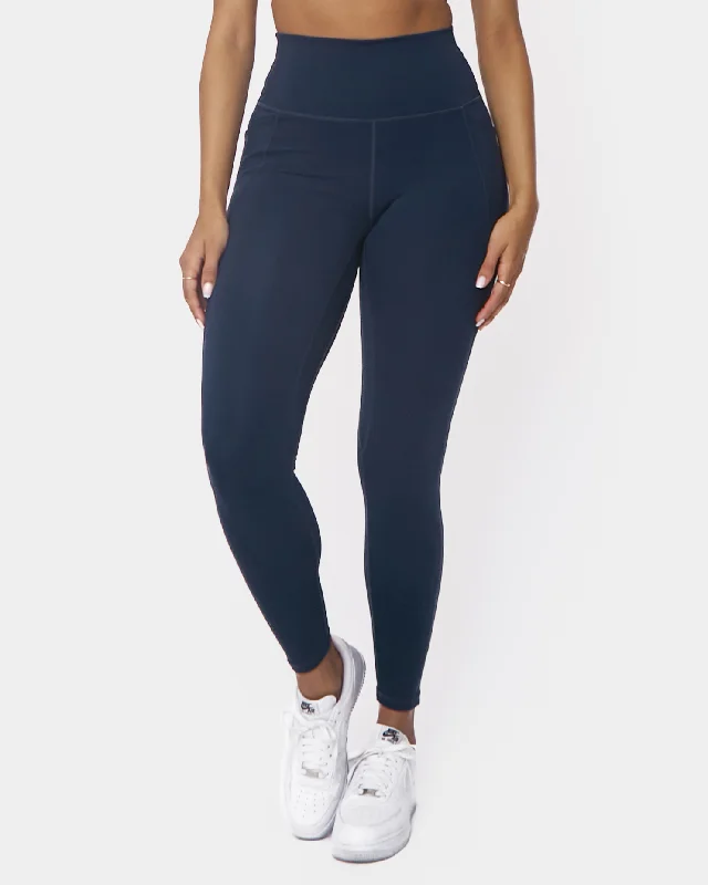 Full-Waisted Yoga Pants for Support -Skin Shakti Leggings - Navy