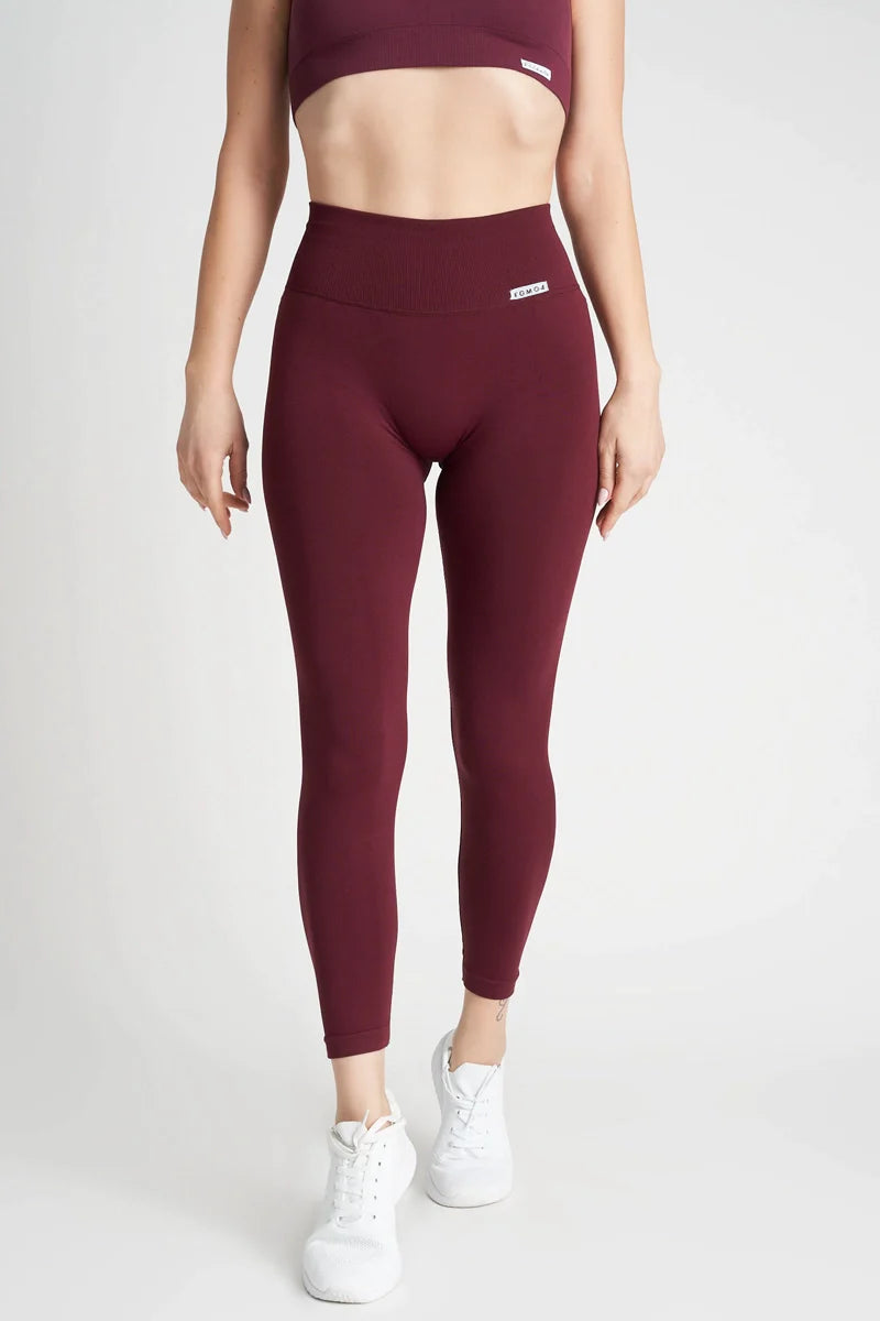 Soft Yoga Shorts for Comfortable Training -Shape-Up Fgm04 2.0 Bordeaux Pancia Piatta