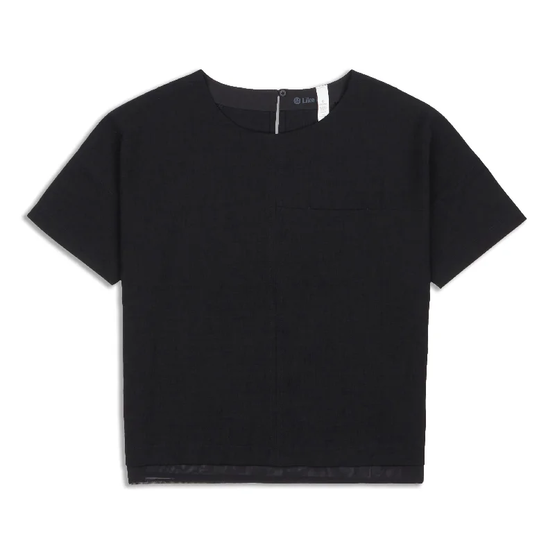 Yoga Tops for Flexibility and Balance -Shift In Time Short Sleeve Shirt - Resale