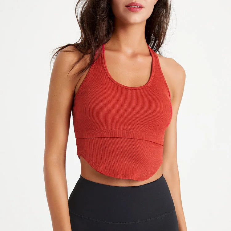 Yoga Tops for Yoga and Strength Training -Shockproof push up sports underwear running fitness yoga wear bra women's vest 8 colors