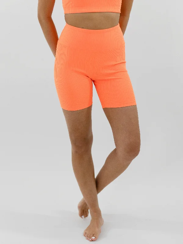 Yoga Pants with a Wide Waistband -Year of Ours Ribbed High Bike Short