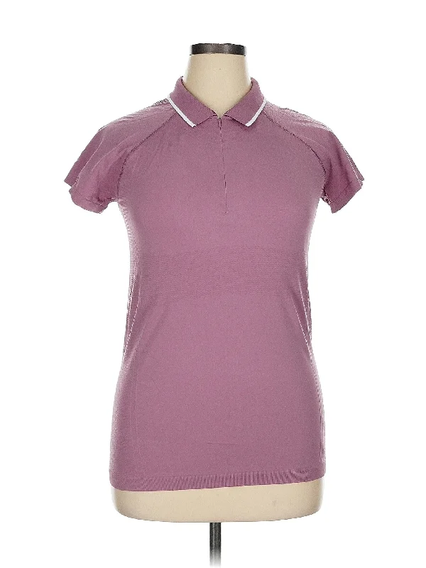 Women's Yoga Tops for Active Sessions -Short Sleeve Polo