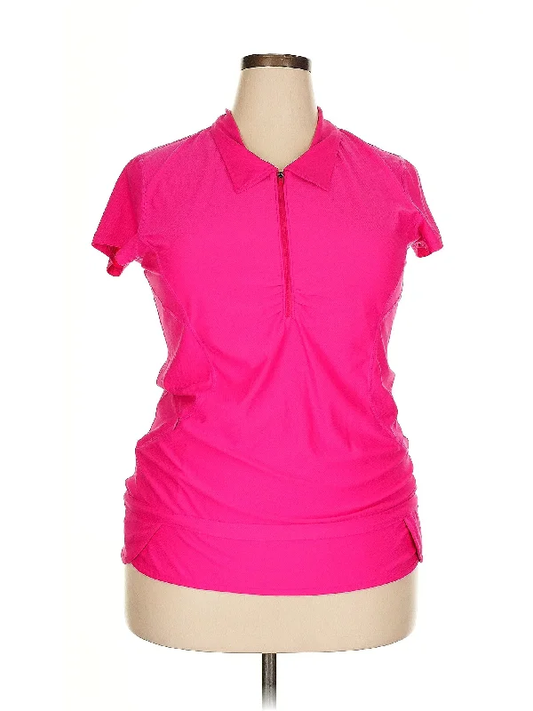 Yoga Tops for High Support -Short Sleeve Polo