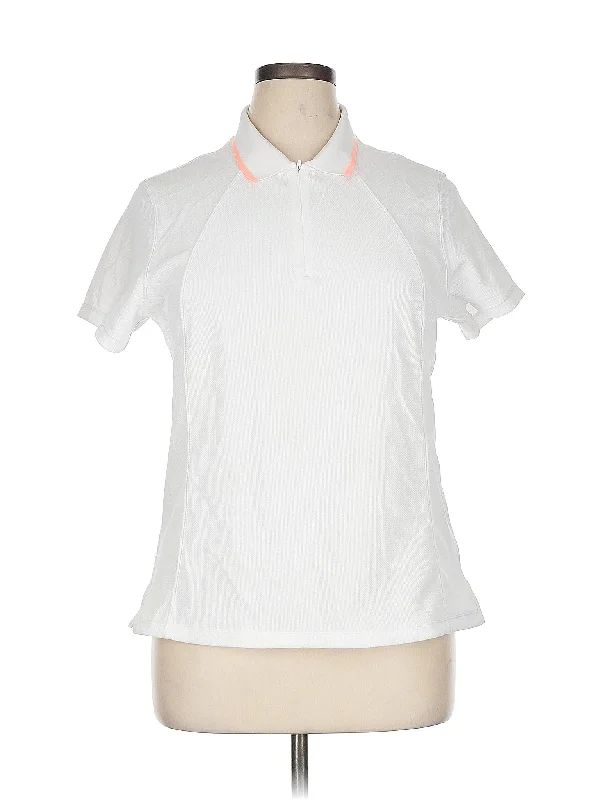Yoga Tops with Full Coverage -Short Sleeve Polo