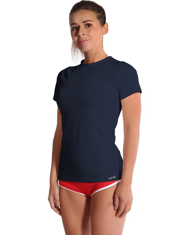 Yoga Tops for Hot and Cold Yoga Practices -BUBBLELIME 84P/16S Short Sleeve Rashguard for Women Yoga Tops for Hot and Cold Yoga Practices -BUBBLELIME 84P/16S Short Sleeve Rashguard for Women