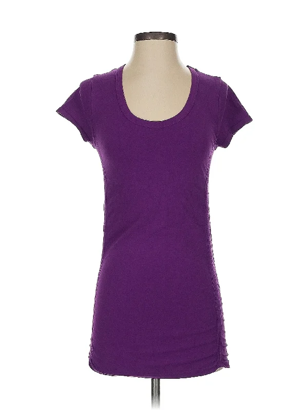 Zip-Up Yoga Tops for Women -Short Sleeve T Shirt