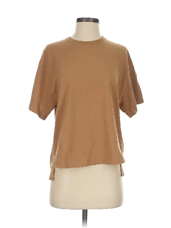 Yoga Tops with Spaghetti Straps for Breathability -Short Sleeve T Shirt