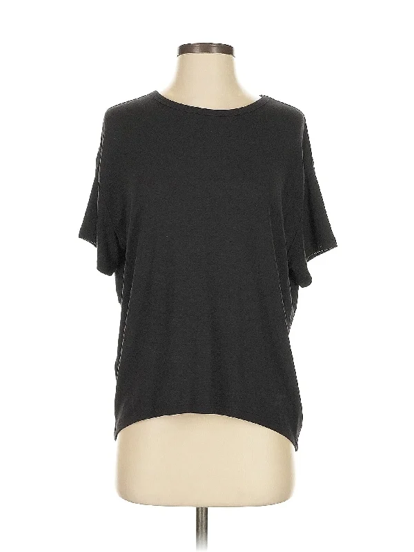 High-Waisted Yoga Tops for Better Coverage -Short Sleeve T Shirt
